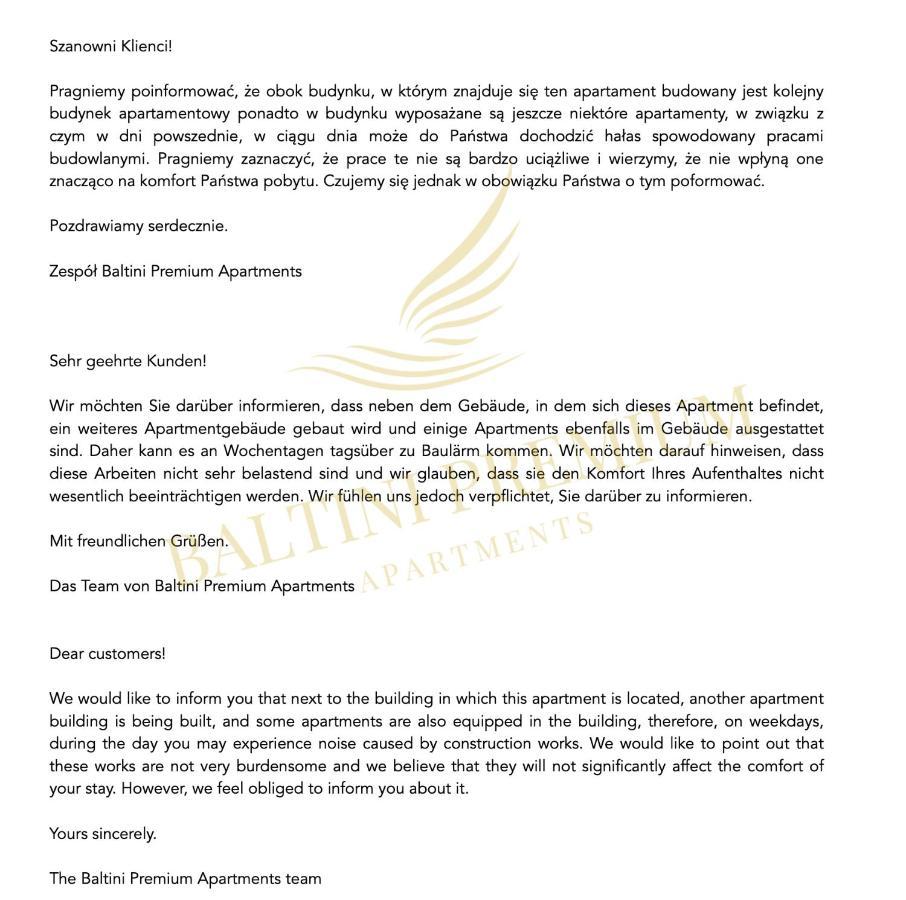 Baltini Premium Apartament Baltic Marina Residence 코워브제크 외부 사진